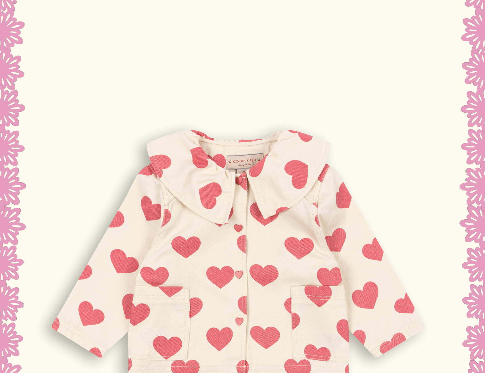 Konges Sløjd A/S Bluser - Vævet bon coeur pink