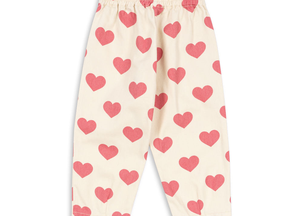Konges Sløjd A/S Bukser - Vævet bon coeur pink