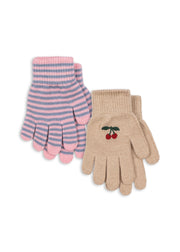 Konges Sløjd A/S GLOVES cherry/stripe