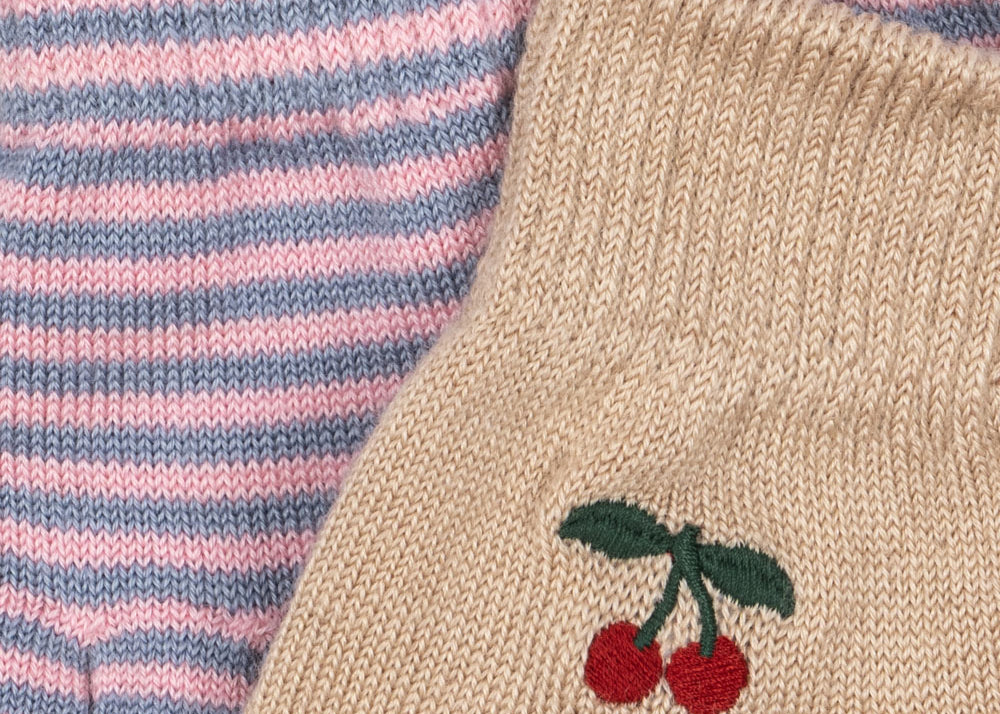 Konges Sløjd A/S Handsker cherry/stripe