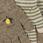 Konges Sløjd A/S Handsker lemon/stripe