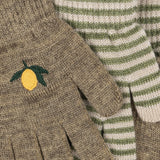 Konges Sløjd A/S Handsker lemon/stripe