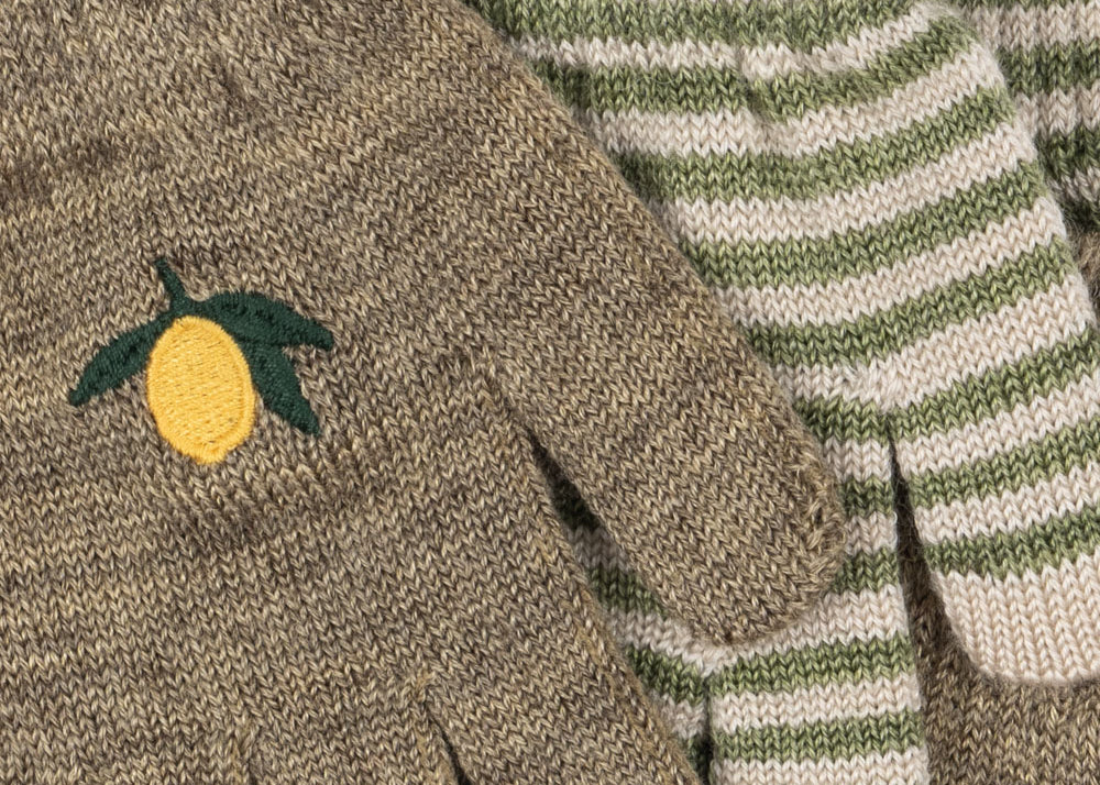 Konges Sløjd A/S Handsker lemon/stripe