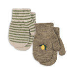 Konges Sløjd A/S Vanter lemon/stripe