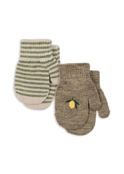 Konges Sløjd A/S Vanter lemon/stripe