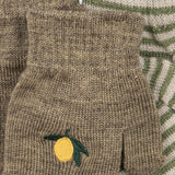 Konges Sløjd A/S Vanter lemon/stripe