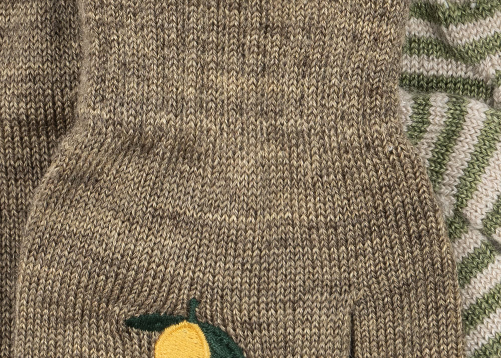 Konges Sløjd A/S Vanter lemon/stripe