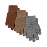 Konges Sløjd A/S Handsker grey melange/beige/brown