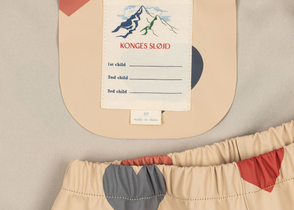 Konges Sløjd A/S Regntøj bon coeur coloré