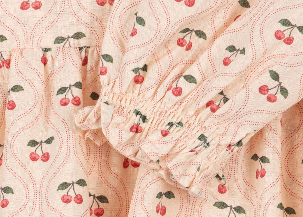 Konges Sløjd A/S Bluser - Vævet cherry pink motif