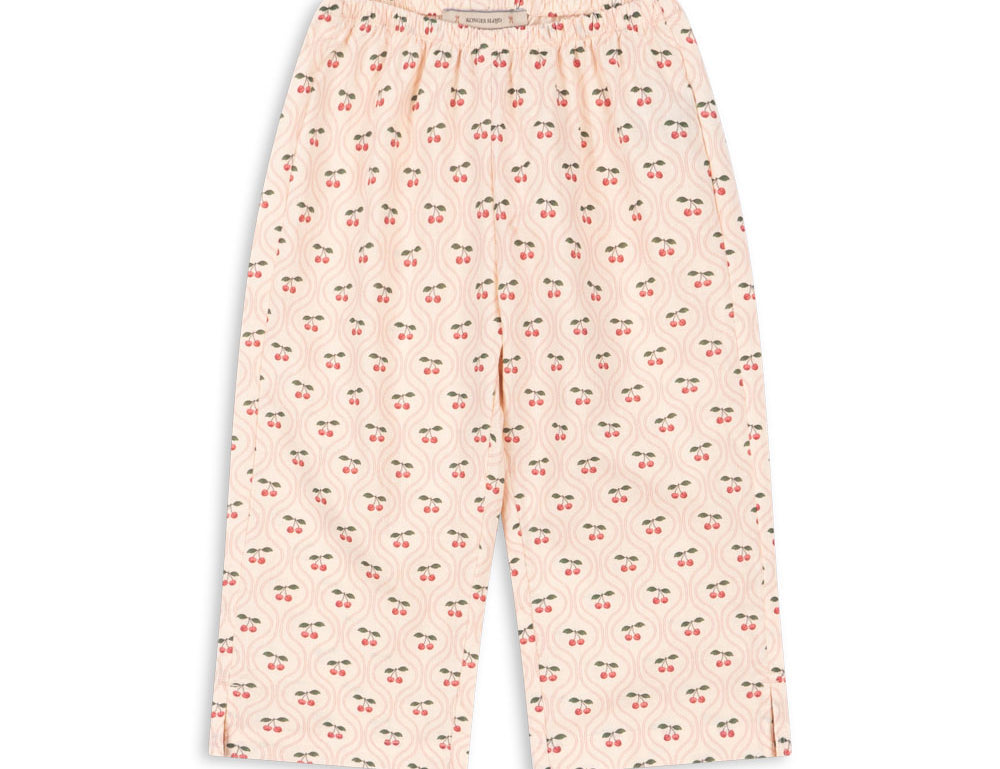 Konges Sløjd A/S WOVEN PANTS cherry pink motif