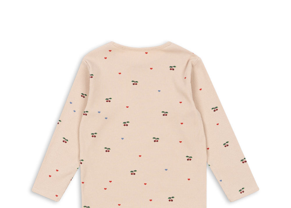 Konges Sløjd A/S Bluser - Jersey cherry coeur blush