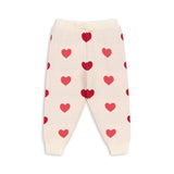 Konges Sløjd A/S Bukser - Strik coeur coloré duo pink