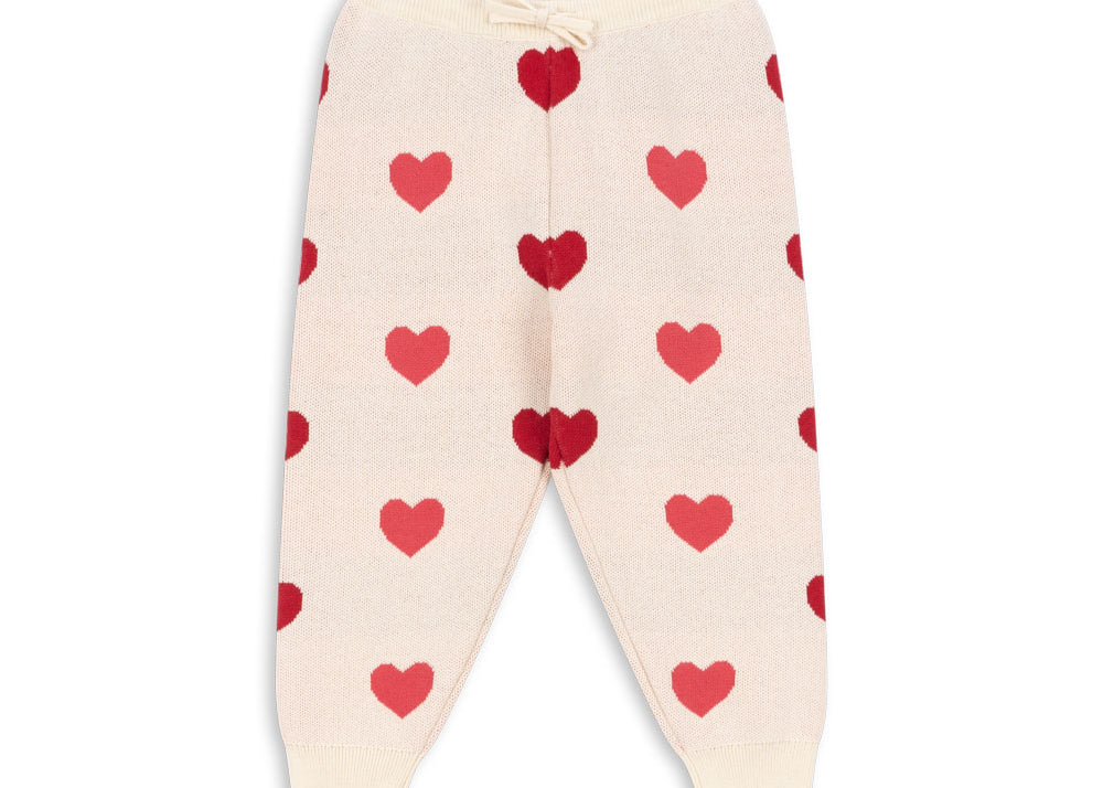 Konges Sløjd A/S Bukser - Strik coeur coloré duo pink