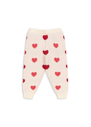 Konges Sløjd A/S Bukser - Strik coeur coloré duo pink