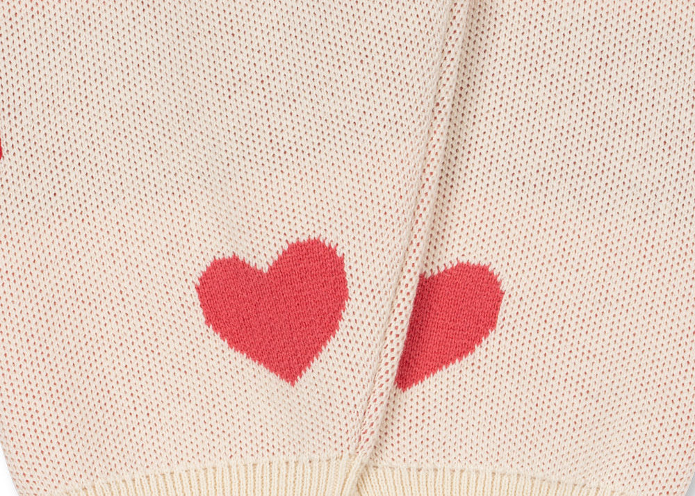 Konges Sløjd A/S Bukser - Strik coeur coloré duo pink