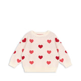 Konges Sløjd A/S Bluser - Strik coeur coloré duo pink