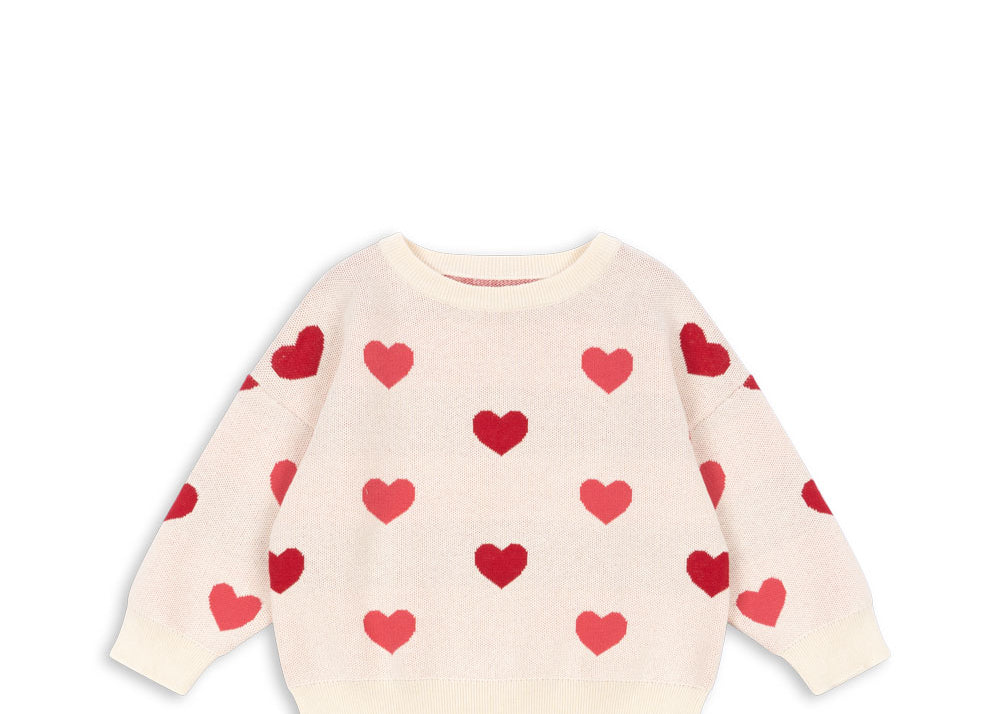 Konges Sløjd A/S Bluser - Strik coeur coloré duo pink