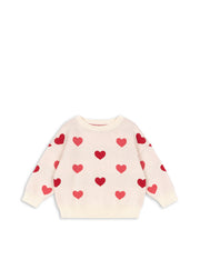 Konges Sløjd A/S Bluser - Strik coeur coloré duo pink