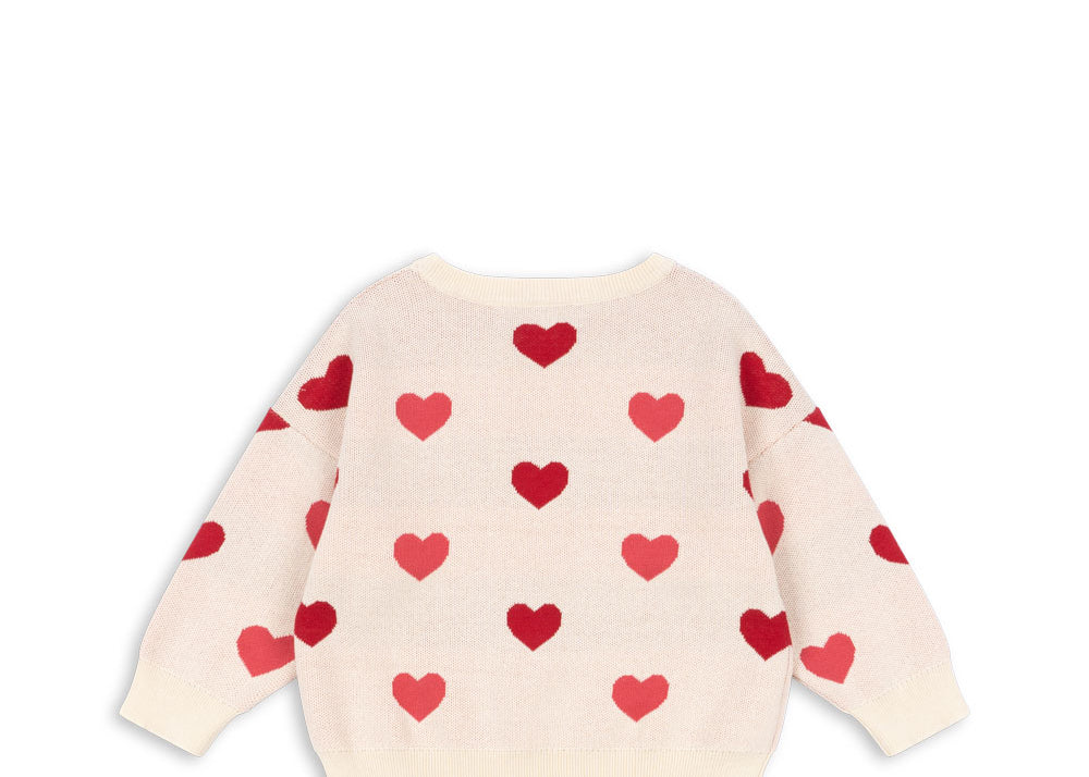Konges Sløjd A/S Bluser - Strik coeur coloré duo pink