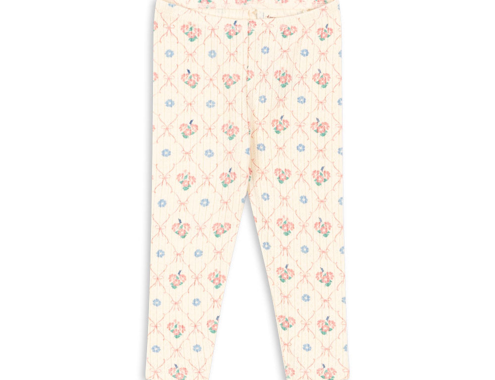 Konges Sløjd A/S JERSEY PANTS fleur decor
