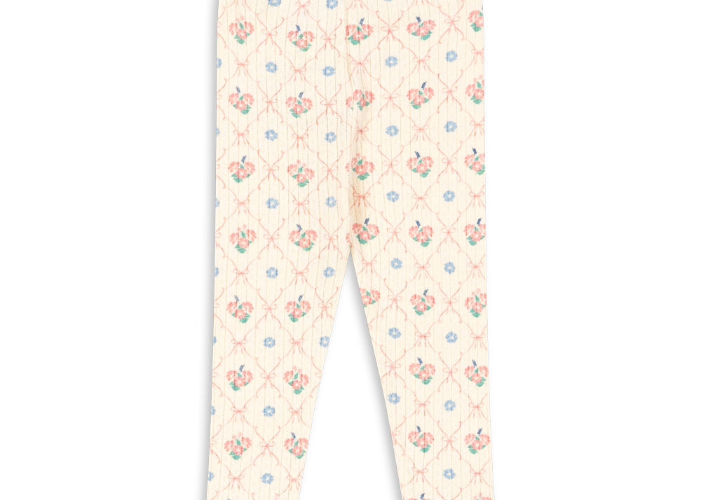 Konges Sløjd A/S Bukser - Jersey fleur decor