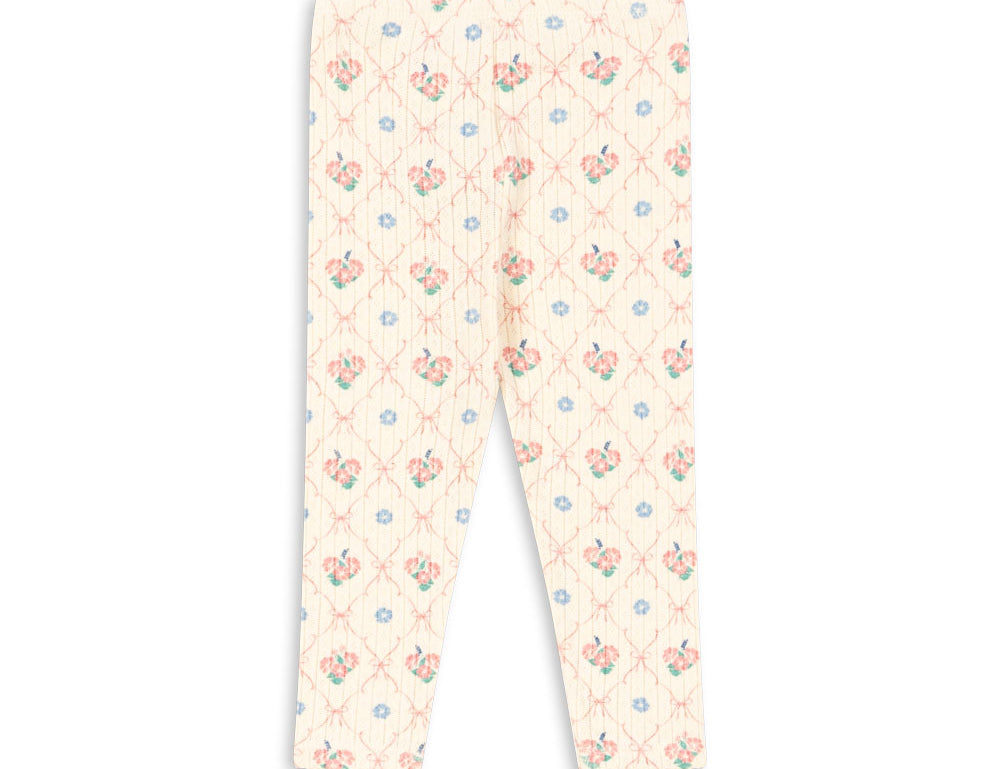 Konges Sløjd A/S JERSEY PANTS fleur decor