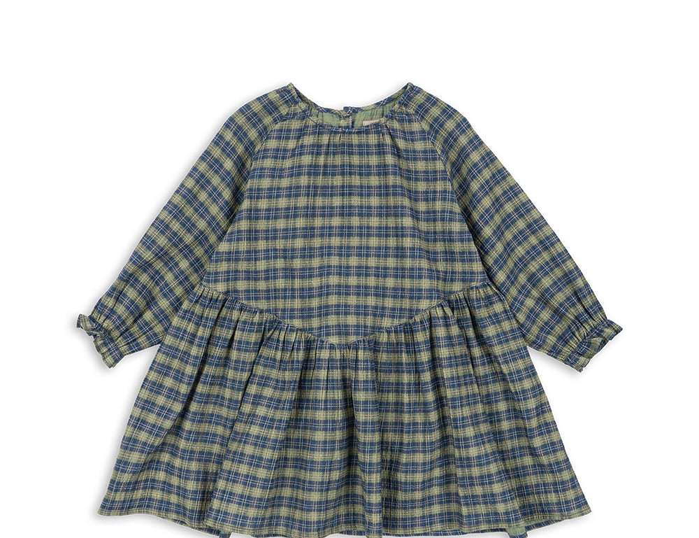 Konges Sløjd A/S WOVEN DRESSES laurel blue check