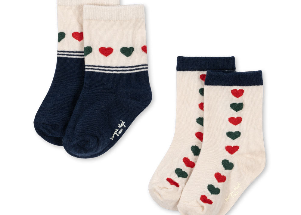 Konges Sløjd A/S Sokker heart mix