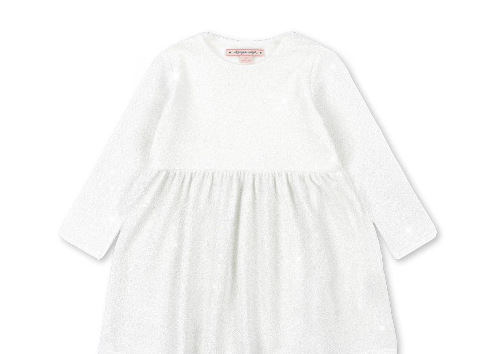 Konges Sløjd A/S Kjoler - Jersey white glitter