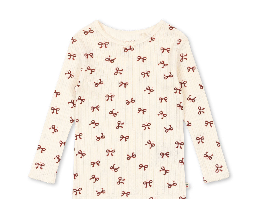Konges Sløjd A/S JERSEY BLOUSES bow rouge