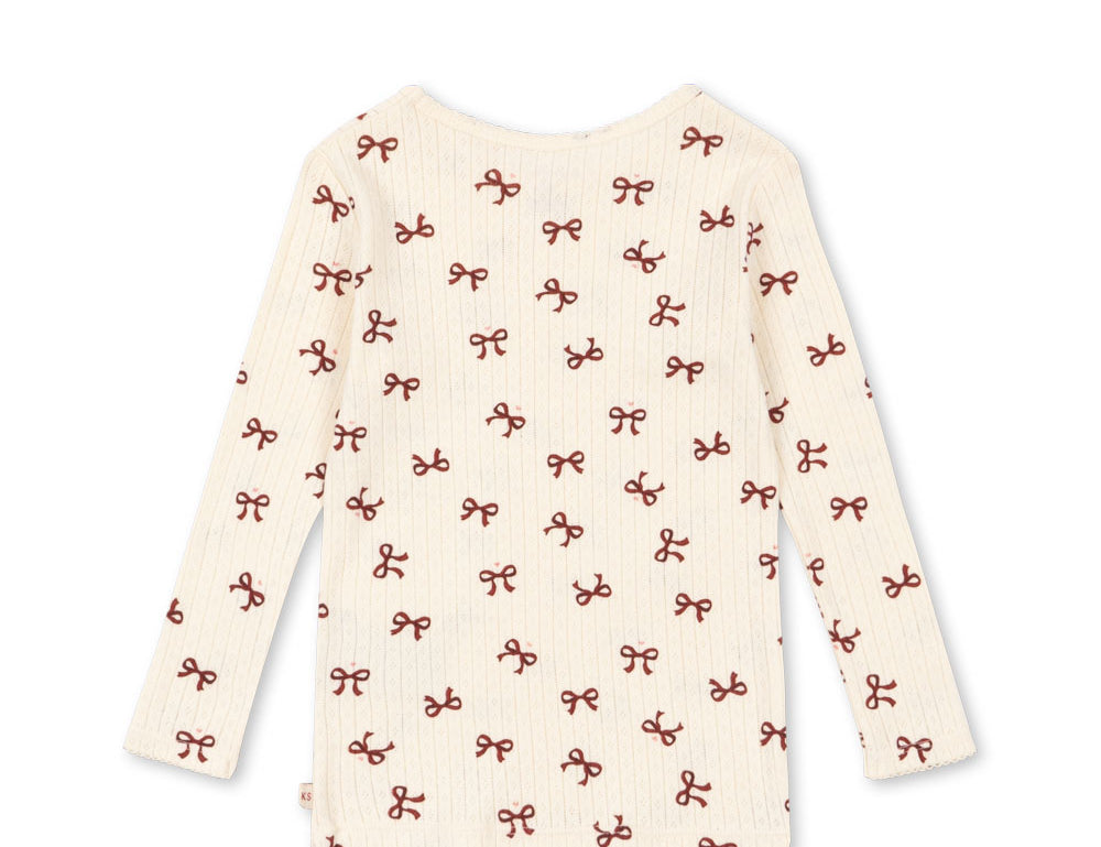 Konges Sløjd A/S JERSEY BLOUSES bow rouge