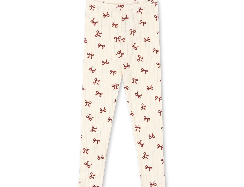 Konges Sløjd A/S JERSEY PANTS bow rouge