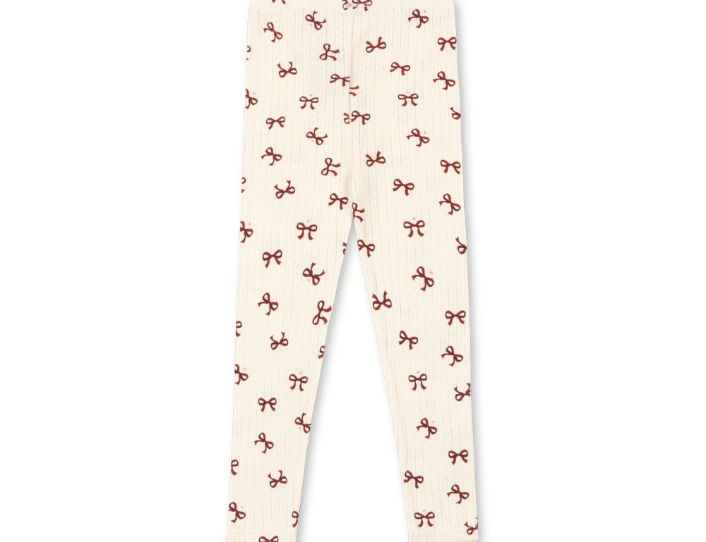 Konges Sløjd A/S JERSEY PANTS bow rouge