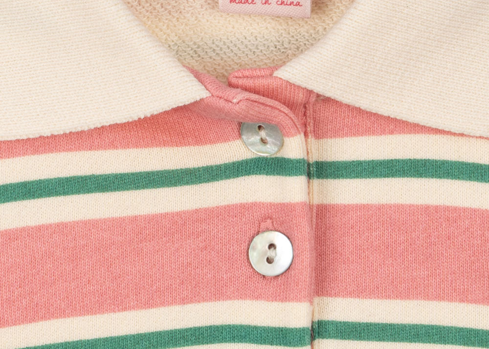 Konges Sløjd A/S Rompere og buksedragter - Jersey blush bound stripe