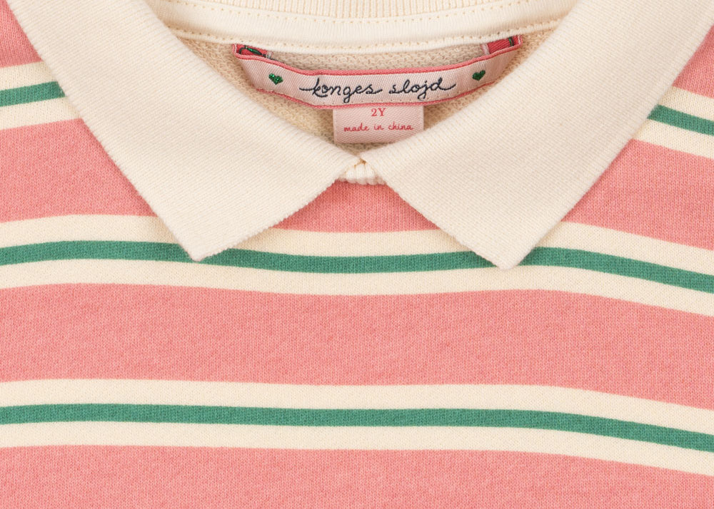 Konges Sløjd A/S Kjoler - Jersey blush bound stripe
