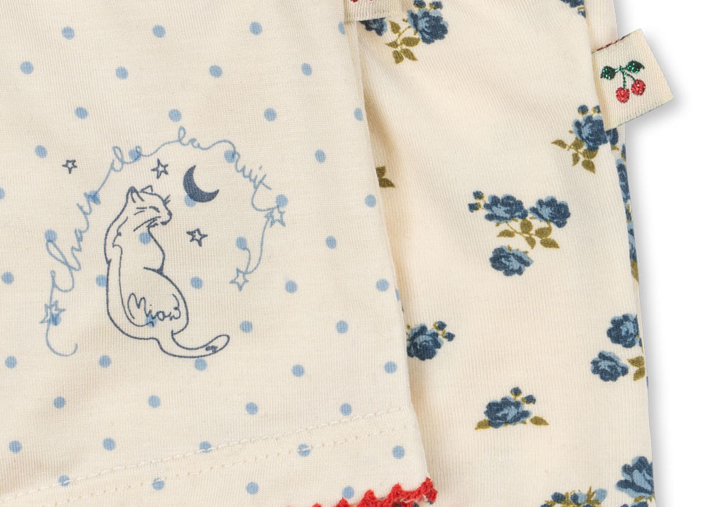 Konges Sløjd A/S Undertøj blue kitty dot/tramonto