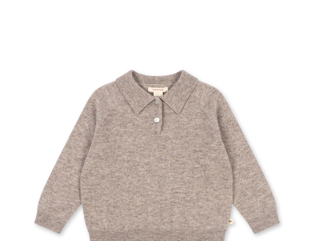 Konges Sløjd A/S KNITTED BLOUSES & VESTS oatmeal melange