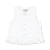 Konges Sløjd A/S WOVEN SHORT SLEEVE SHIRTS bright white