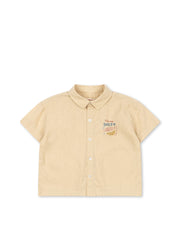 Konges Sløjd A/S WOVEN SHORT SLEEVE SHIRTS sea mist