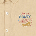 Konges Sløjd A/S WOVEN SHORT SLEEVE SHIRTS sea mist