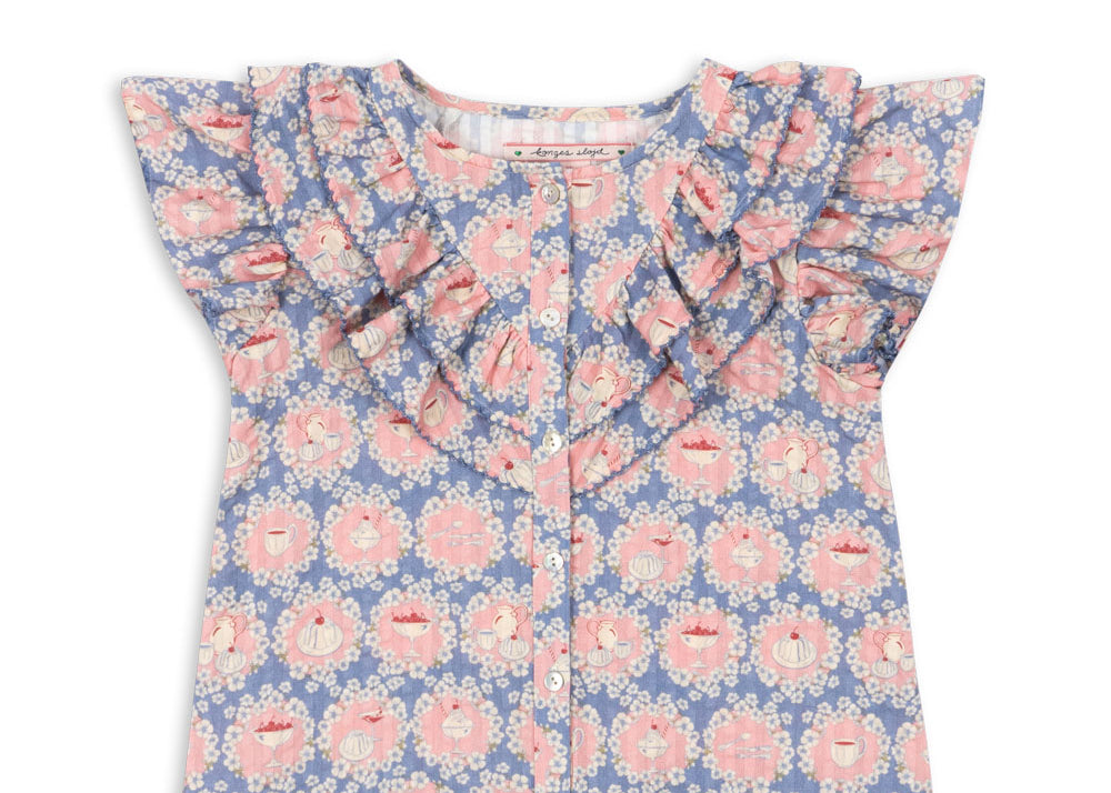 Konges Sløjd A/S Kortærmede bluser - Vævet snack time