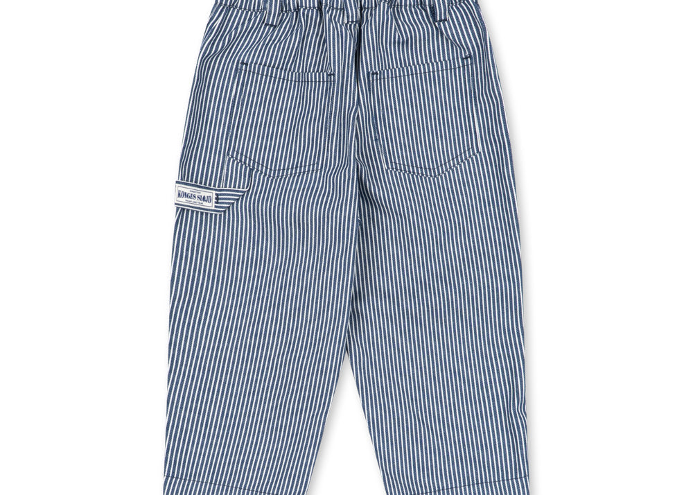 Konges Sløjd A/S WOVEN PANTS blue stripe