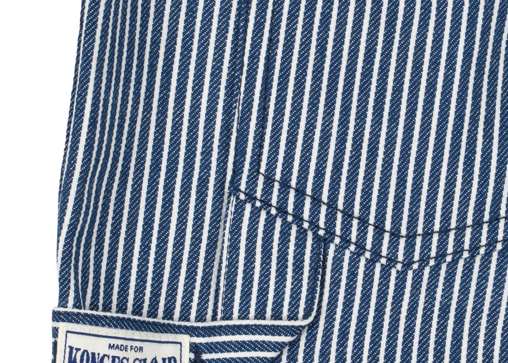 Konges Sløjd A/S WOVEN PANTS blue stripe