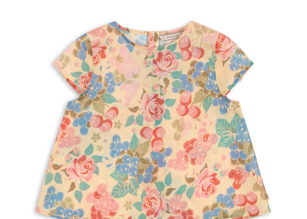 Konges Sløjd A/S Kortærmede bluser - Vævet bloomiegrape