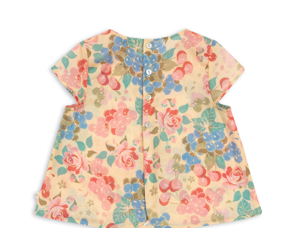 Konges Sløjd A/S WOVEN SHORT SLEEVE SHIRTS bloomiegrape