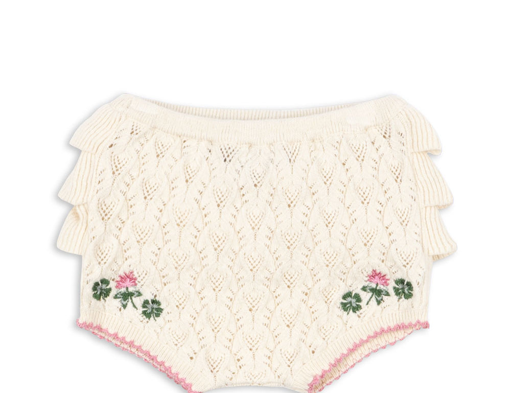 Konges Sløjd A/S KNITTED SHORTS & BLOOMERS off white