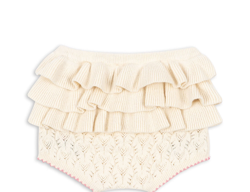 Konges Sløjd A/S KNITTED SHORTS & BLOOMERS off white