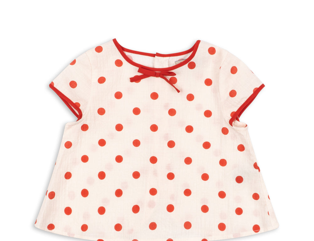 Konges Sløjd A/S WOVEN SHORT SLEEVE SHIRTS red dot