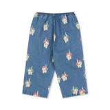 Konges Sløjd A/S Bukser - Vævet bow kitty denim